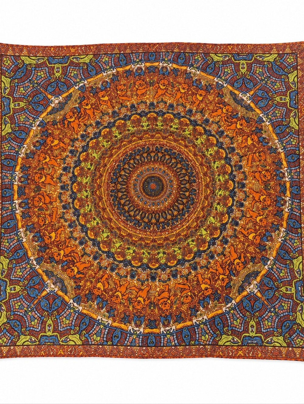 GREATFUL DEAD 3D Bear Vibrations Tapestry,